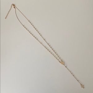 Gold Rosary Necklace made in Italy